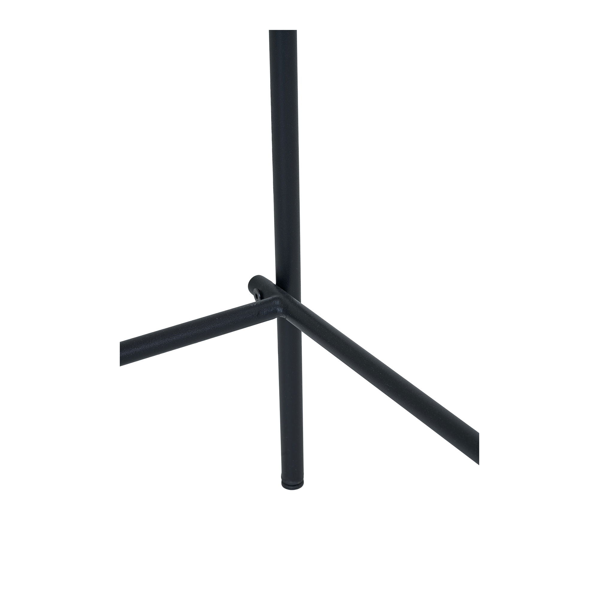 Estepona Counterhocker 2er Set – mit Holzrückenlehne, braunem Sitz und schwarzen Beinen, 42,5×49×95 cm